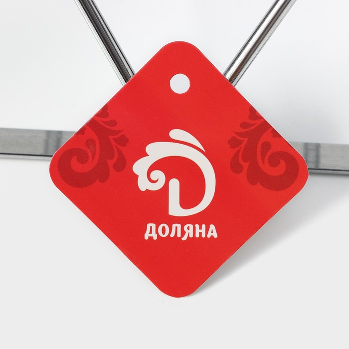 Сушилка для бокалов Доляна, 2 направляющих, 34×6×22,5 см, цвет хромированный Сушилка для бокалов Доляна, 2 направляющих, 34×6×22,5 см, цвет хромированный