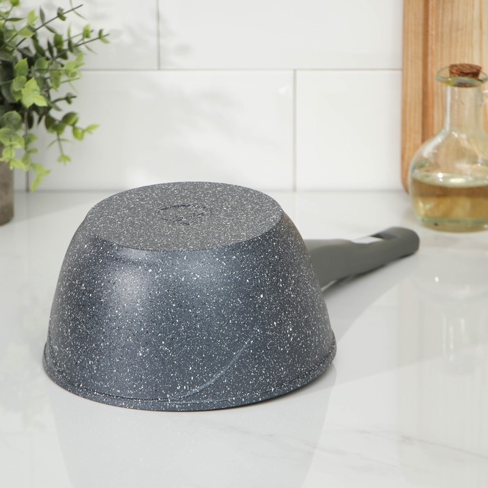 Набор посуды №1 &laquo;Гранит&raquo;, 3 предмета: сковорода d=26 см, ковш 1,7 л, кастрюля 5 л, крышки, антипригарное покрытие