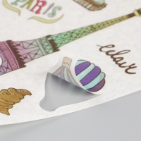 Наклейка бумага "Романтика Европы" набор 6 листов 18,6х10 см