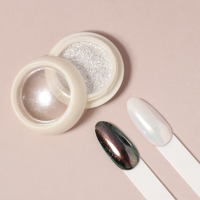 Втирка для ногтей, с аппликатором, цвет иней Втирка для ногтей, с аппликатором, цвет иней