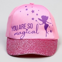 Кепка детская для девочки You're so magical, цвет розовый, р-р. 52-54