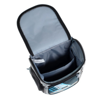 Ранец школьный Стандарт, 36 х 26 х 16 см, + мешок для обуви 40 х 32 см, Сalligrata П "Мото", серый