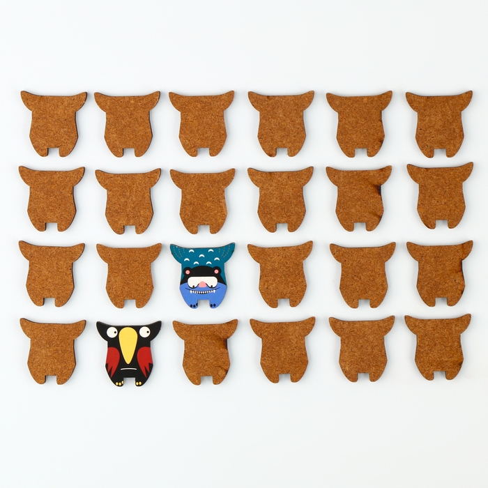 Игра настольная мемо &laquo;Монстрики&raquo; Far far land wood (24 фишки в коробке)