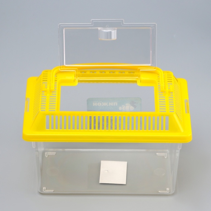 Переноска прямоугольная, 17,6 х 11,2 х 13 см, желтый Переноска прямоугольная, 17,6 х 11,2 х 13 см, желтый