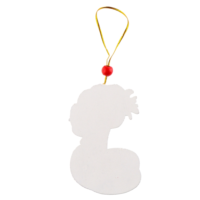 Ёлочная игрушка - подвеска деревянная «Новый год! Змея в шапке», символ года 2025 Ёлочная игрушка - подвеска деревянная «Новый год! Змея в шапке», символ года 2025