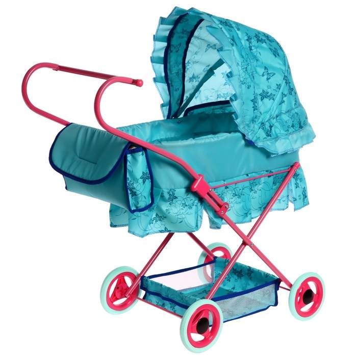 Коляска кукольная №11, цвета МИКС Коляска кукольная №11, цвета МИКС
