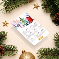 Набор новогодних, змея, магнитов-календарей "Сказочного Года!" символ года, 11 х 9 см Набор новогодних, змея, магнитов-календарей "Сказочного Года!" символ года, 11 х 9 см