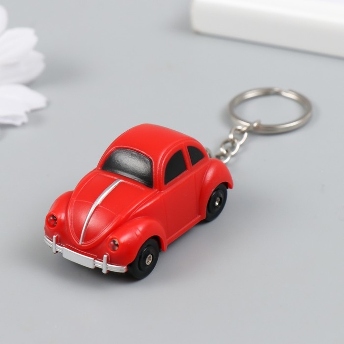 Фонарик кричалка на кольце "Автомобиль"  2,4х5,2х3 см