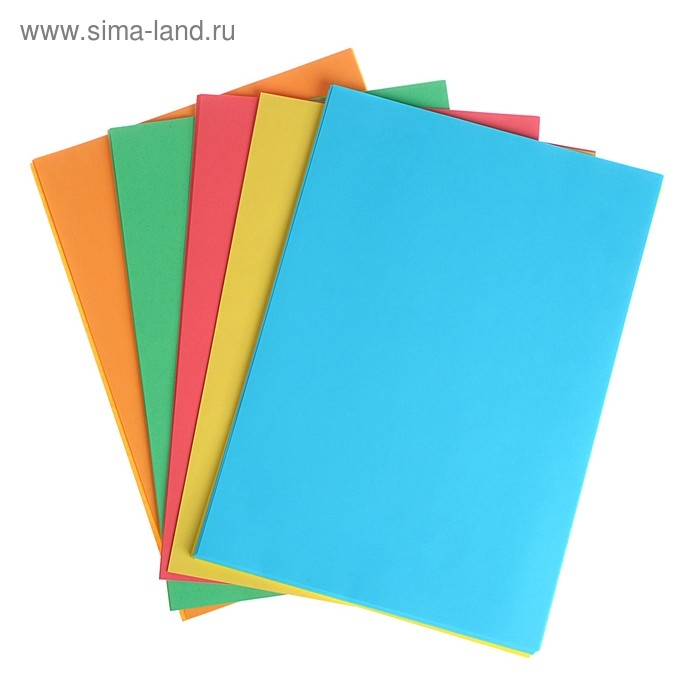 Бумага цветная А4, 100 листов CREATIVE Медиум, 5 цветов, 80 г/м2