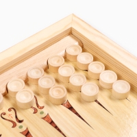 Нарды деревянные большие, настольная игра "Москва", 40 х 40 см, с шашками Нарды деревянные большие, настольная игра "Москва", 40 х 40 см, с шашками