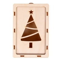 Заготовка для творчества «Шкатулка с выдвижной крышкой. Ёлочка» Заготовка для творчества «Шкатулка с выдвижной крышкой. Ёлочка»