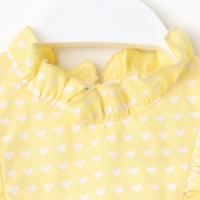 Платье детское с крылышками KAFTAN, размер 32 (110-116 см), цвет жёлтый