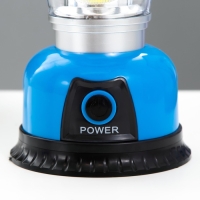 Светильник "Алдни" LED 12Вт USB от батареек 4хАА синий 12,5х12,5х21,5 см RISALUX