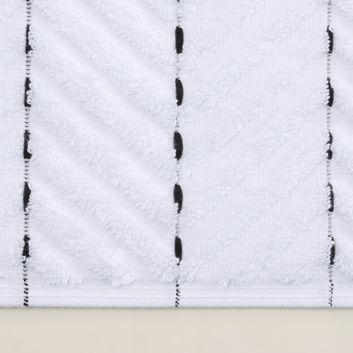 Коврик махровый SL HOME: Lines Коврик махровый SL HOME: Lines "Блан де Блан" 50х70 см, 100% хлопок, 750 г/м2