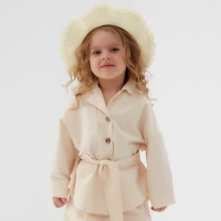 Костюм для девочки (Рубашка и шорты) MINAKU, цвет молочный, рост 158 см Костюм для девочки (Рубашка и шорты) MINAKU, цвет молочный, рост 158 см