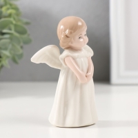 Сувенир керамика "Малышка-ангел в белом платье"9х6,5х4 см