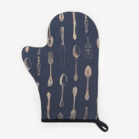 Варежка-прихватка "Доляна" Приборы 20х28см,габардин, 35% хлопок, 65% п/э, ватин 250г/м2 Варежка-прихватка "Доляна" Приборы 20х28см,габардин, 35% хлопок, 65% п/э, ватин 250г/м2