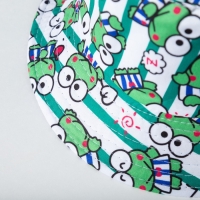 Панама детская MINAKU "Лягушки" цвет белый/зелёный, р-р 52 Панама детская MINAKU "Лягушки" цвет белый/зелёный, р-р 52