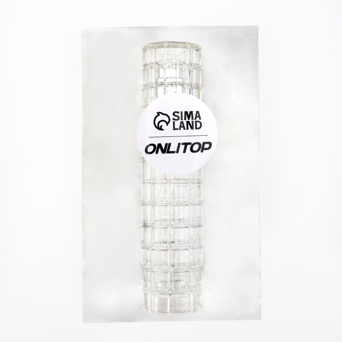 Флакон для парфюма, с распылителем, стеклянный, 30 мл, цвет прозрачный/серебристый Флакон для парфюма, с распылителем, стеклянный, 30 мл, цвет прозрачный/серебристый