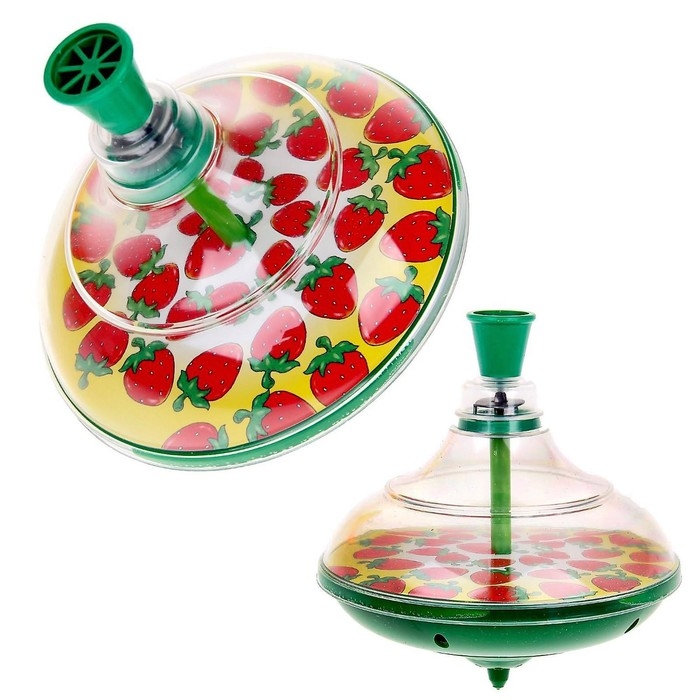 Юла прозрачная &laquo;Клубника&raquo;, МИКС