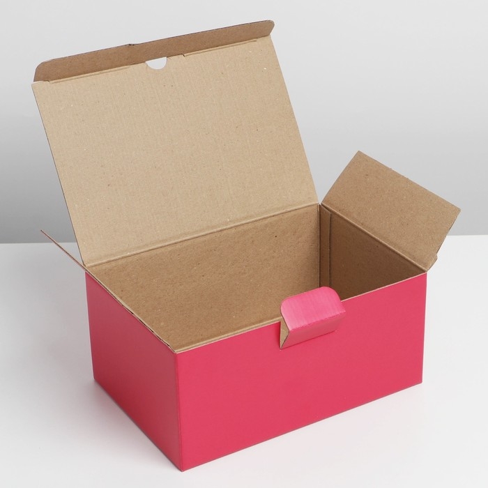 Коробка подарочная складная, упаковка, &laquo;Фуксия&raquo;, 22 х 15 х 10 см