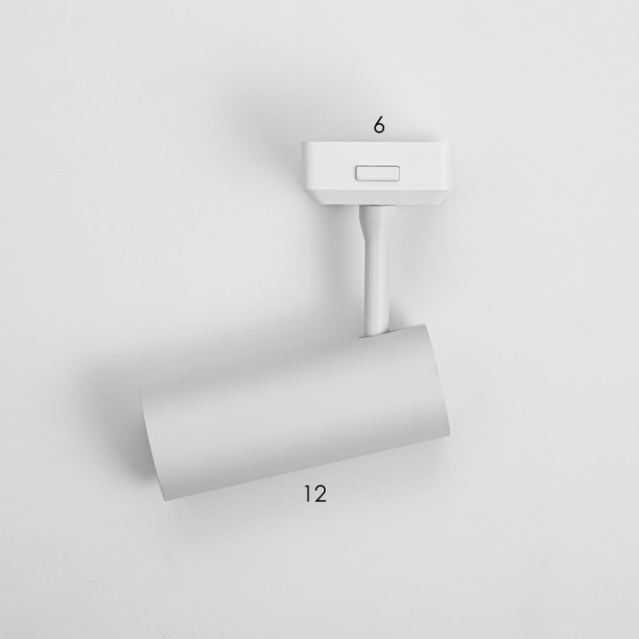 Светильник трековый SLIM Светильник трековый SLIM "Цилиндр" LED 12Вт 3000K-6000К 48V CRI90 белый 4,5х11,3х13,4см