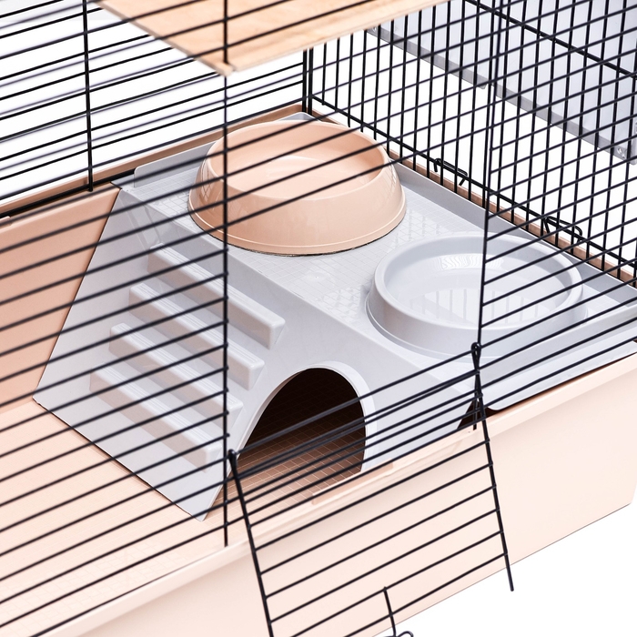 Клетка для шиншиллы "Пижон" №19, разборная, 58 х 40 х 49, бежевая