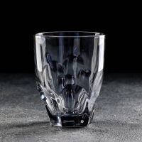 Стакан стеклянный &laquo;Лава&raquo;, 325 мл, цвет серый