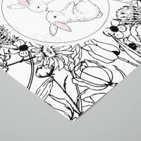 Бумага для скрапбукинга "Милые зайчики" плотность 180 гр набор 5 шт 30,5х32 см