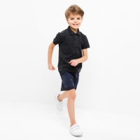 Футболка (поло) детская MINAKU: Basic line цвет графит, рост 98 Футболка (поло) детская MINAKU: Basic line цвет графит, рост 98