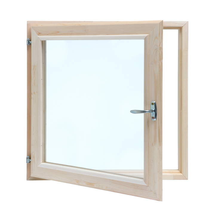 Окно, 60&times;60см, двойное стекло ХВОЯ