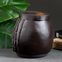 Горшок - органайзер "Клеопатра" черный, 1,6 л/ 16х17х15см Горшок - органайзер "Клеопатра" черный, 1,6 л/ 16х17х15см