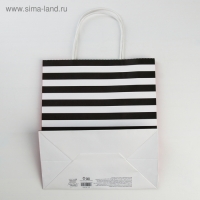 Пакет подарочный крафт, упаковка, &laquo;С Любовью&raquo;, 22 х 25 х 12 см