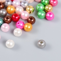 Бусины для творчества "Жемчуг цветной" набор d=0,8 см 20 гр Бусины для творчества "Жемчуг цветной" набор d=0,8 см 20 гр