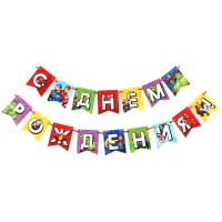 Гирлянда на ленте "С Днем Рождения", Мстители дл. 176 см Гирлянда на ленте "С Днем Рождения", Мстители дл. 176 см
