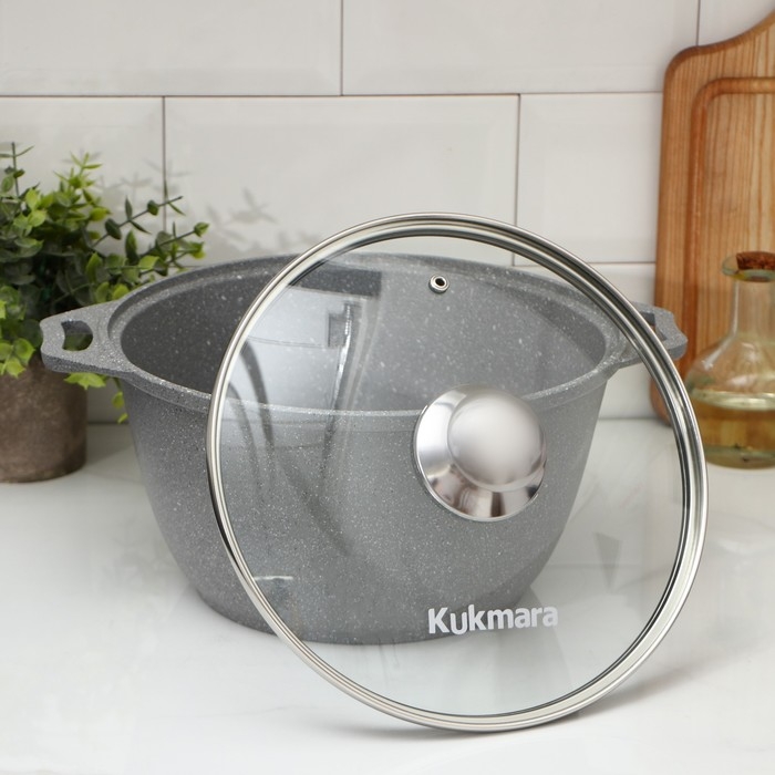 Кастрюля, 4 л, d=26 см, h=14 см, антипригарное покрытие, цвет светлый мрамор Кастрюля, 4 л, d=26 см, h=14 см, антипригарное покрытие, цвет светлый мрамор