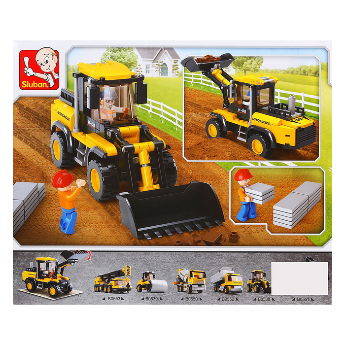 Конструктор &laquo;Строительный трактор&raquo;, 212 деталей