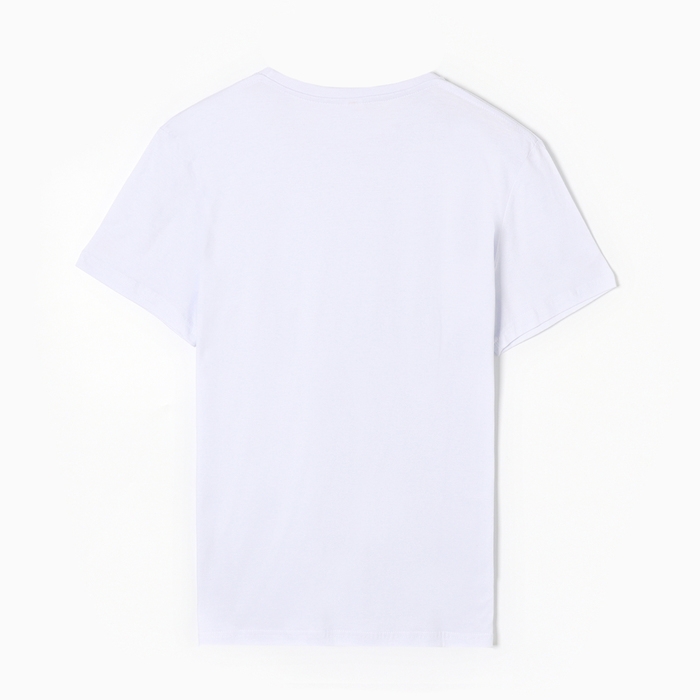 Футболка мужская, цвет белый, размер 52