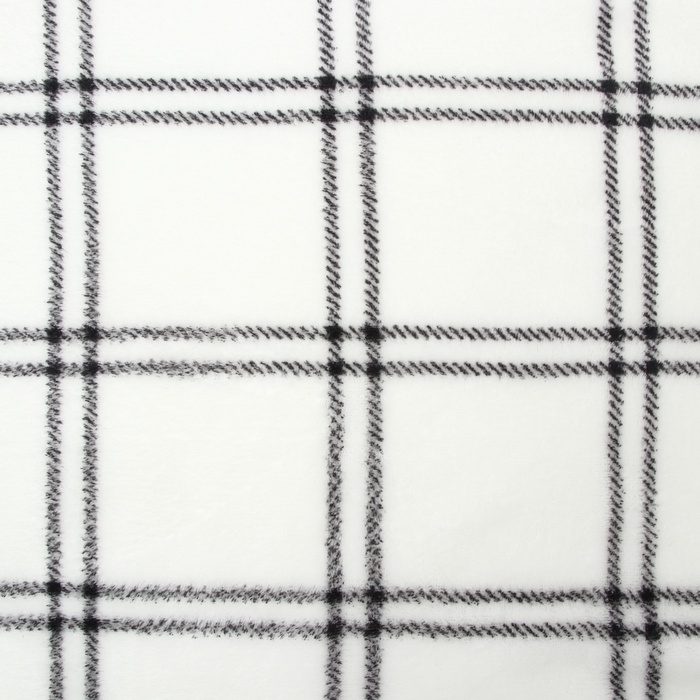 Плед Этель Плед Этель "Клетка" 180*200 см,100% п/э, корал-флис 220 гр/м2