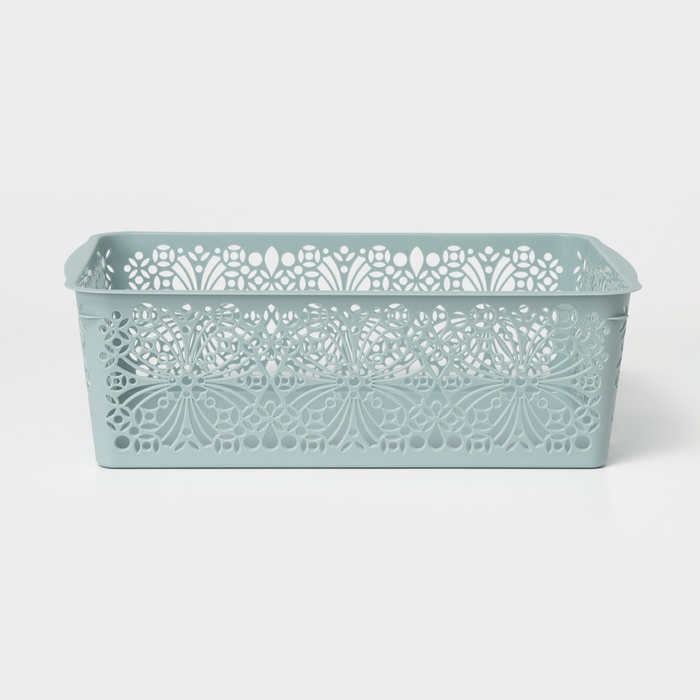 Корзина для хранения Floral, 30&times;19.5&times;9.5 см, цвет МИКС