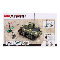 Конструктор Армия ВОВ &laquo;Танк М3 Стюарт&raquo;, 344 детали