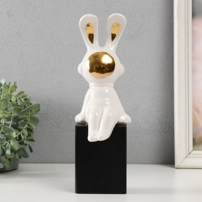 Сувенир керамика Сувенир керамика "Зайка-космонавт" 9,9х10х21,5 см