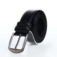Ремень мужской, ширина 3,7 см, винт, пряжка металл, цвет чёрный Ремень мужской, ширина 3,7 см, винт, пряжка металл, цвет чёрный
