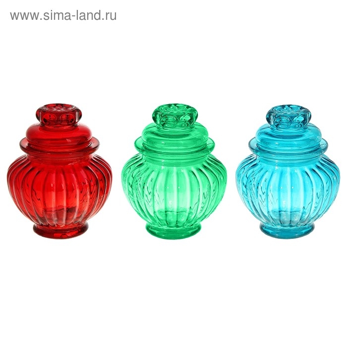 Банка стеклянная для сыпучих продуктов Доляна &laquo;Галерея&raquo;, 300 мл, 9,5&times;13 см