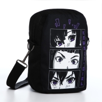 Сумка молодёжная на молнии, цвет чёрный Сумка молодёжная на молнии, цвет чёрный