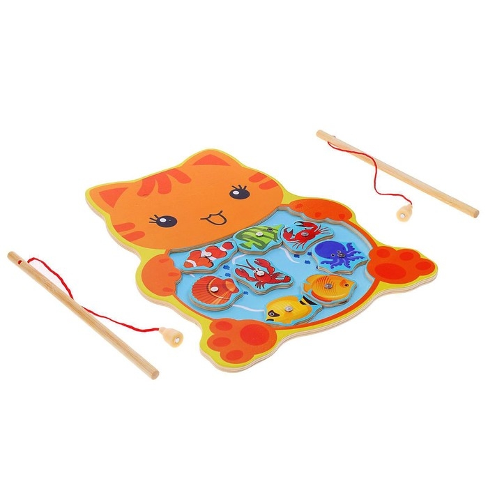 Рыбалка &laquo;Котенок&raquo;, 8 элементов + 2 удочки