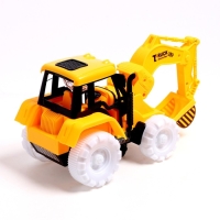 Экскаватор Truck, работает от батареек, свет и звук, цвет жёлтый Экскаватор Truck, работает от батареек, свет и звук, цвет жёлтый