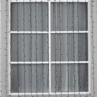 Гирлянда &laquo;Занавес&raquo; 2 &times; 3 м, IP44, УМС, тёмная нить, 760 LED, свечение тёплое белое, 220 В