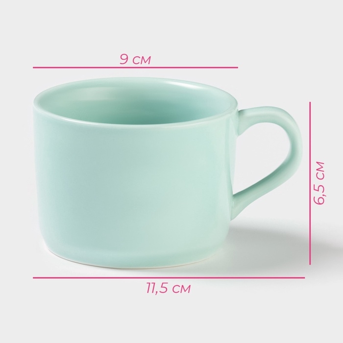 Кружка керамическая с фигуркой на дне «Зверята. Панда», 250 мл, 11,5×9×6,5 см, цвет бирюзовый Кружка керамическая с фигуркой на дне «Зверята. Панда», 250 мл, 11,5×9×6,5 см, цвет бирюзовый