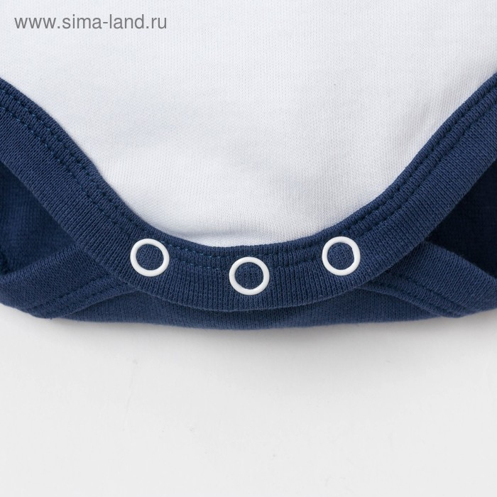 Боди Крошка Я Боди Крошка Я "Любимчик девчонок", белый/синий, рост 80-86 см